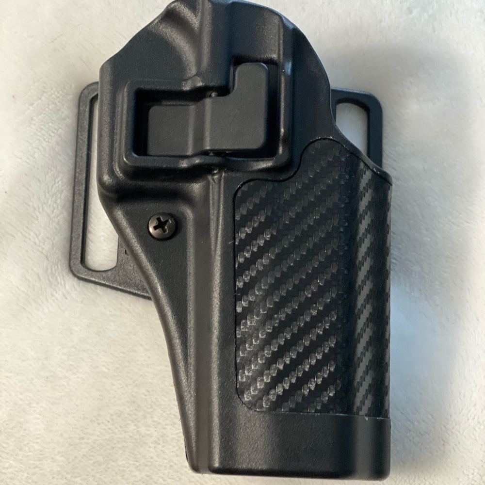 Carbon fiber BlackHawk SERPA CQC-Glock 20/21 OWB Holster. Right hand